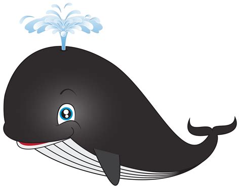 cartoon whale clipart